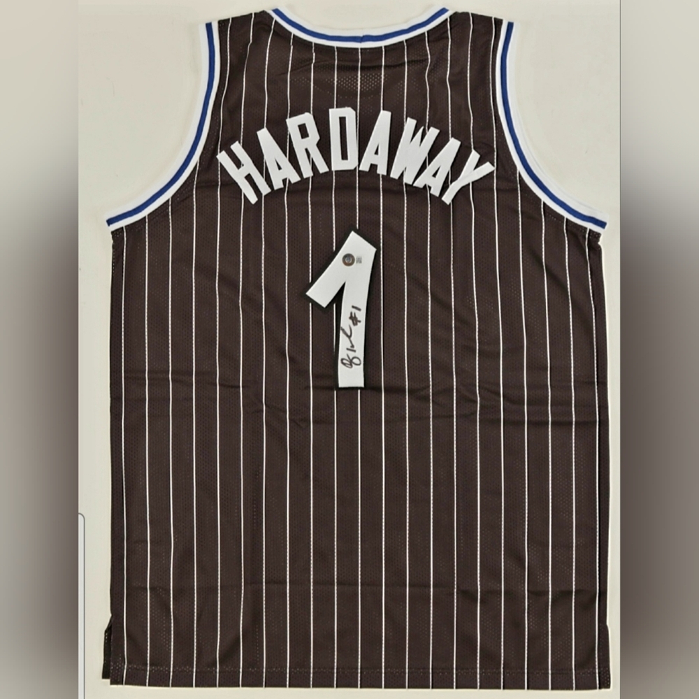Penny Hardaway Signed Jersey (Beckett) Orlando Magic